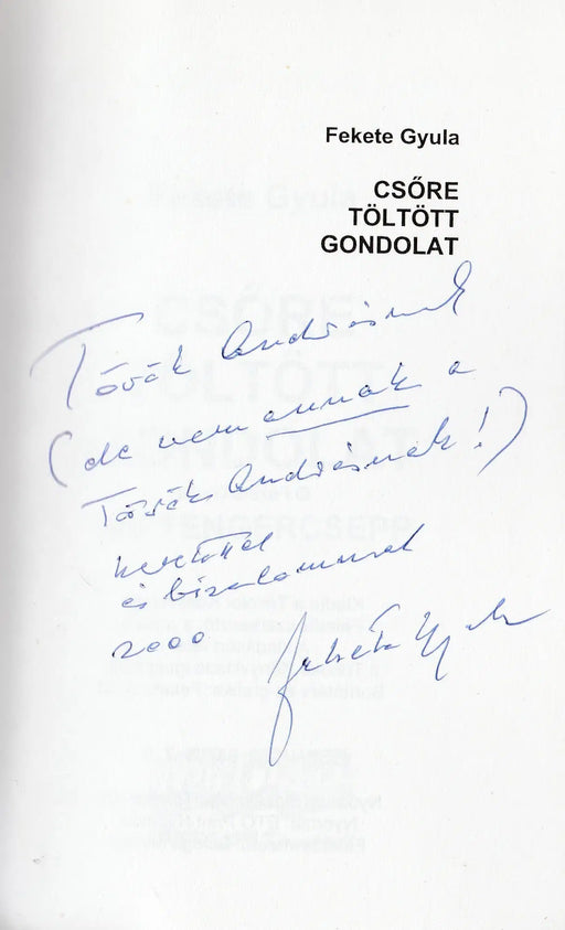 Csőre töltött gondolat - Oskola Antikvárium