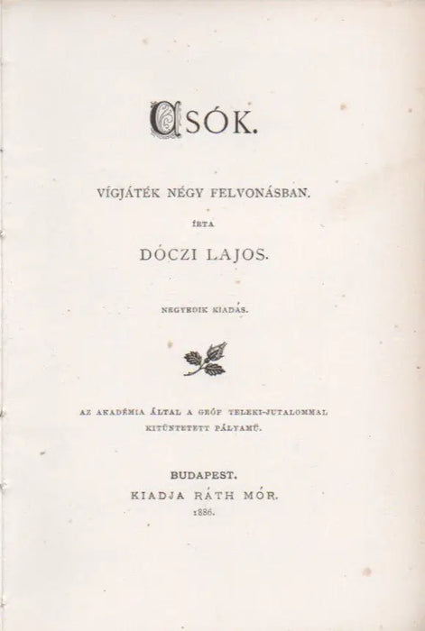 Csók - Oskola Antikvárium