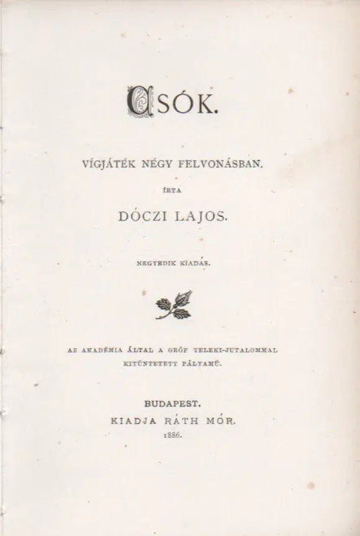 Csók - Oskola Antikvárium