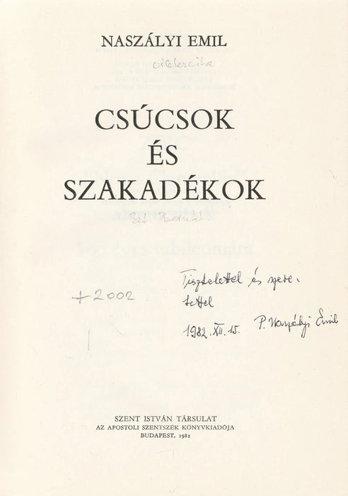 Csúcsok és szakadékok - Oskola Antikvárium