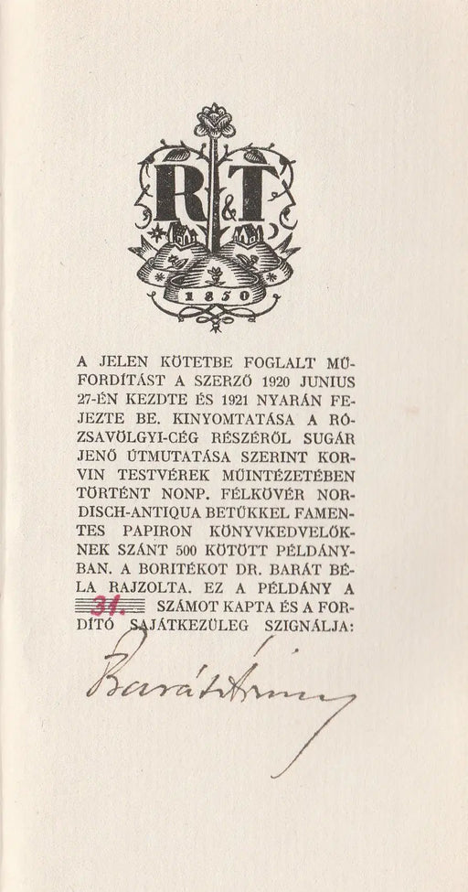 Dalok könyve - Oskola Antikvárium