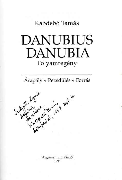 Danubius Danubia - Oskola Antikvárium