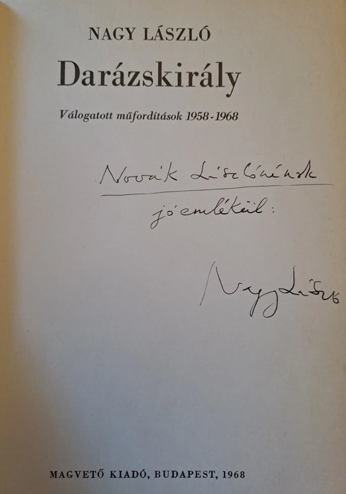 Darázskirály - Oskola Antikvárium