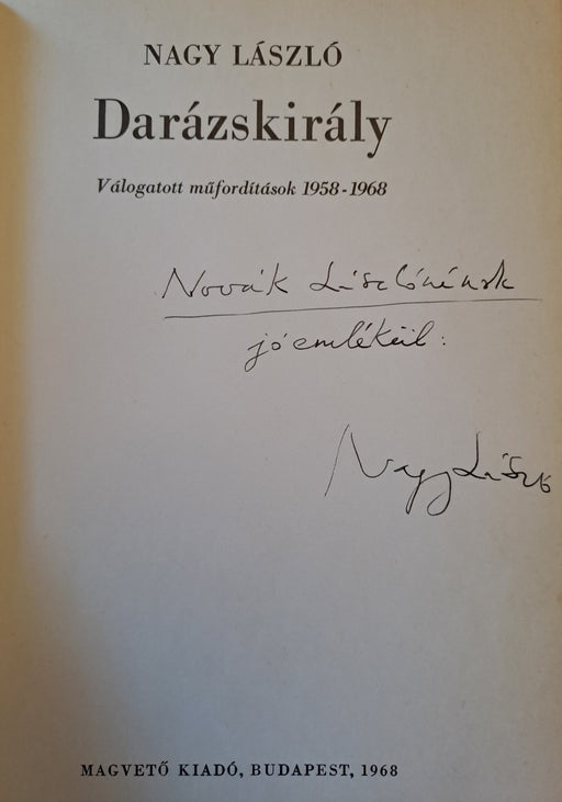 Darázskirály - Oskola Antikvárium