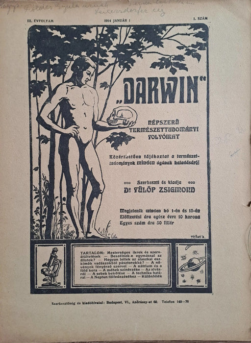Darwin - I - VII. évfolyam vegyes számok 1912 - 1918 - Oskola Antikvárium