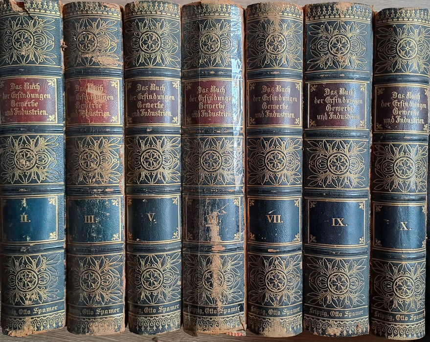 Das Buch der Erfindungen, Gewerbe und Industrien II - III., V - VII., IX - X. - Oskola Antikvárium