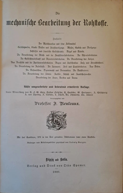 Das Buch der Erfindungen, Gewerbe und Industrien VI. Die mechanische Bearbeitung der Rohstoffe - Oskola Antikvárium