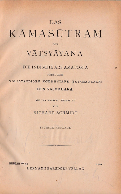 Das Kámasútram des Vátsyáyana - Oskola Antikvárium
