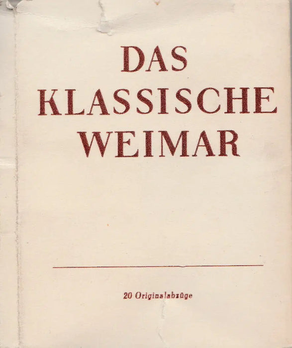 Das klassische Weimar - Oskola Antikvárium