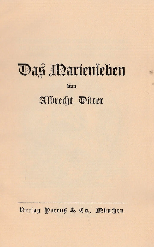 Das Marienleben - Oskola Antikvárium