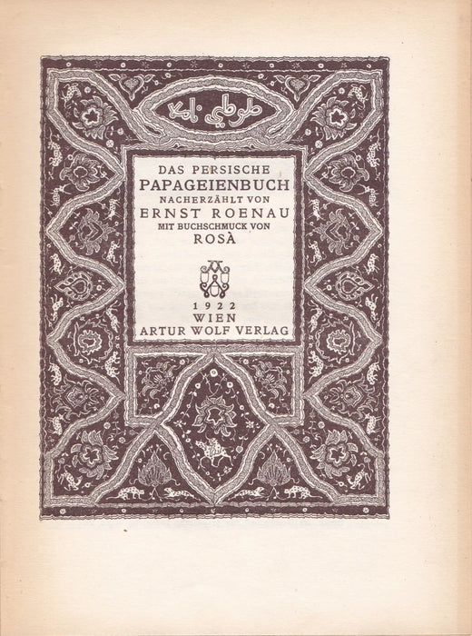 Das persische Papageienbuch - Oskola Antikvárium