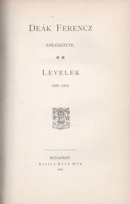 Deák Ferencz emlékezete I - II. - Oskola Antikvárium