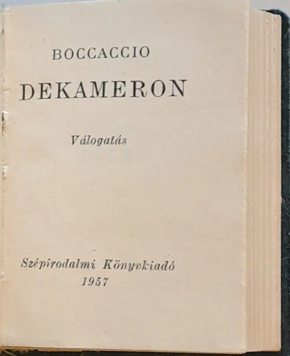 Dekameron I - II. - Oskola Antikvárium