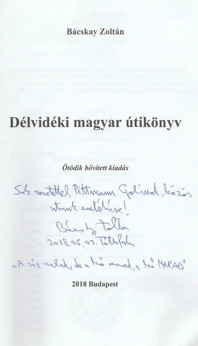 Délvidéki magyar útikönyv - Oskola Antikvárium