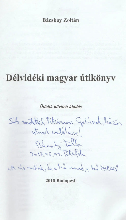 Délvidéki magyar útikönyv - Oskola Antikvárium