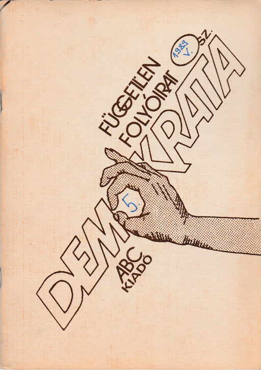 Demokrata 1989 május IV. évfolyam 5. szám - Oskola Antikvárium