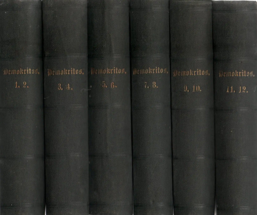 Demokritos oder hinterlassene Papiere eines lachenden Philosophen I - XII. - Oskola Antikvárium