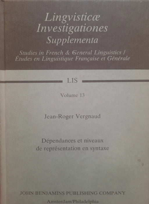 Dépendances et niveaux de représentation en syntaxe - Oskola Antikvárium