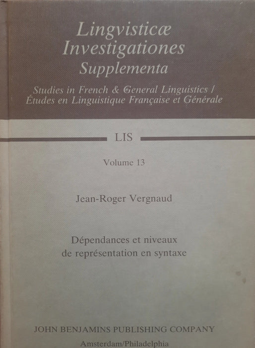 Dépendances et niveaux de représentation en syntaxe - Oskola Antikvárium