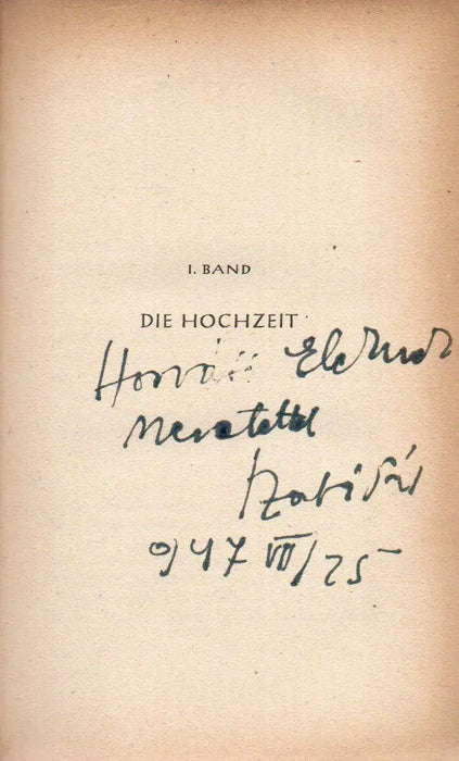 Der rote Goz I. Die Hochzeit - Oskola Antikvárium