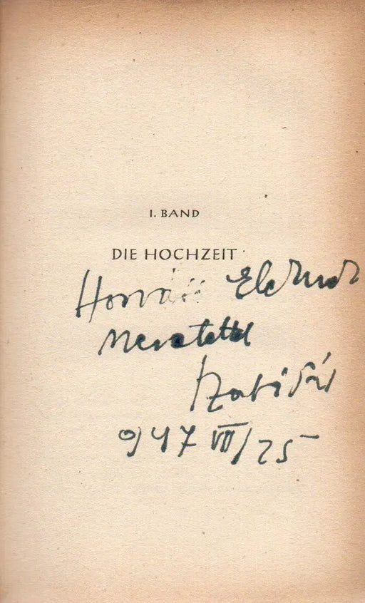 Der rote Goz I. Die Hochzeit - Oskola Antikvárium