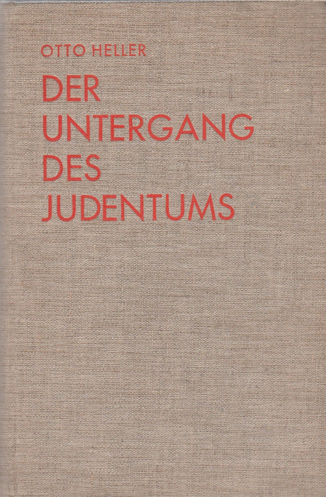 Der Untergang des Judentums - Oskola Antikvárium