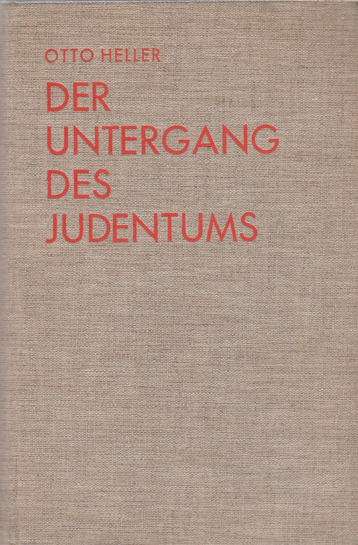 Der Untergang des Judentums - Oskola Antikvárium