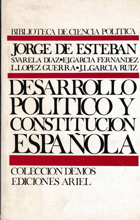 Desarrollo político y Constitución española - Oskola Antikvárium