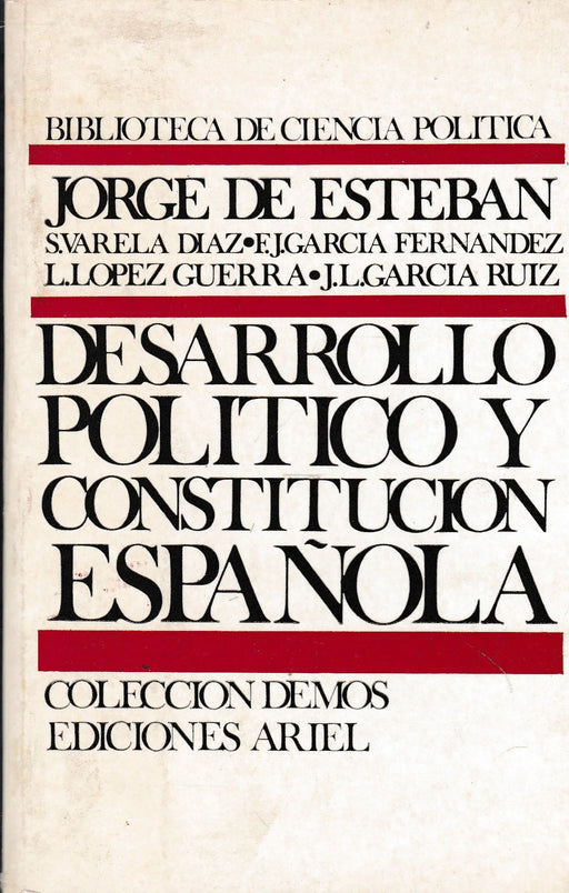 Desarrollo político y Constitución española - Oskola Antikvárium