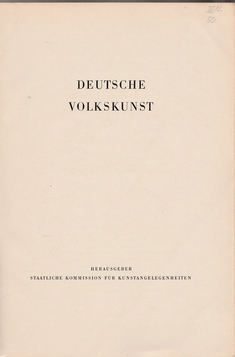Deutsche Volkskunst - Oskola Antikvárium