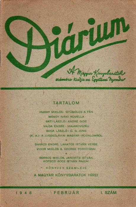 Diárium 1945 - 1948 - Oskola Antikvárium