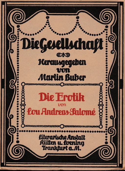 Die Erotik - Oskola Antikvárium