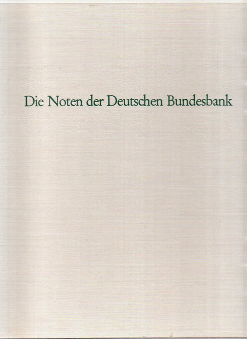 Die Noten der Deutschen Bundesbank - Oskola Antikvárium