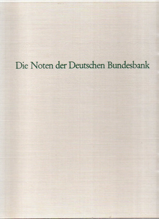 Die Noten der Deutschen Bundesbank - Oskola Antikvárium