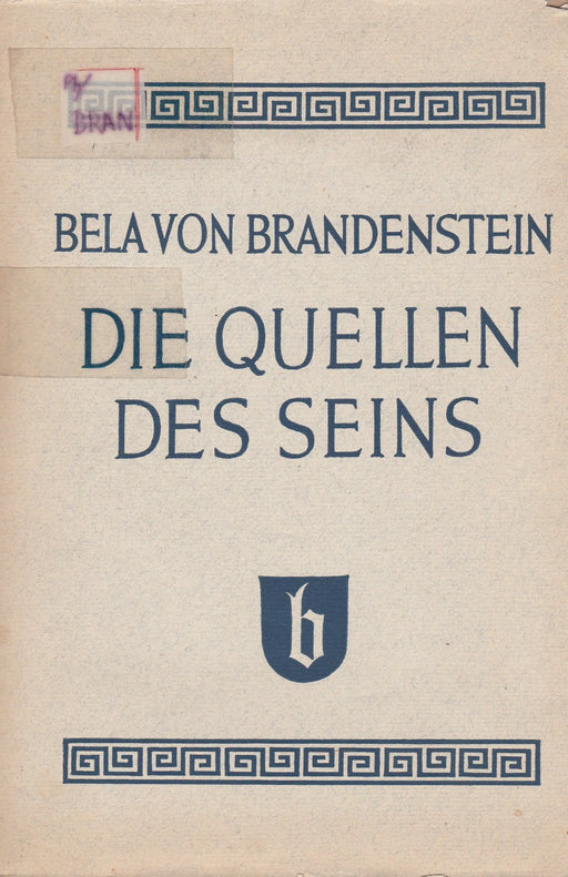 Die Quellen des Seins - Oskola Antikvárium