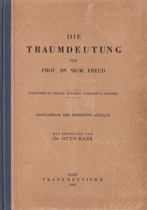 Die Traumdeutung - Oskola Antikvárium
