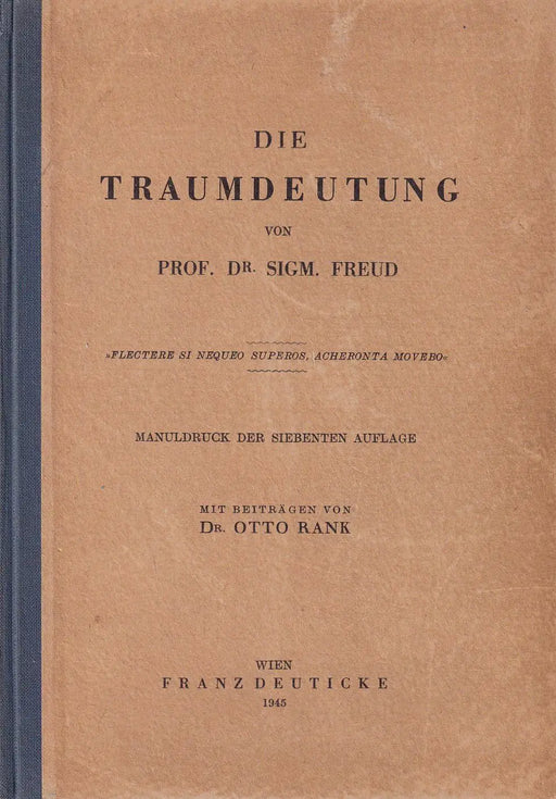 Die Traumdeutung - Oskola Antikvárium