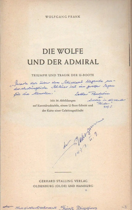 Die Wölfe und der Admiral - Oskola Antikvárium