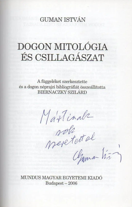 Dogon mitológia és csillagászat - Oskola Antikvárium