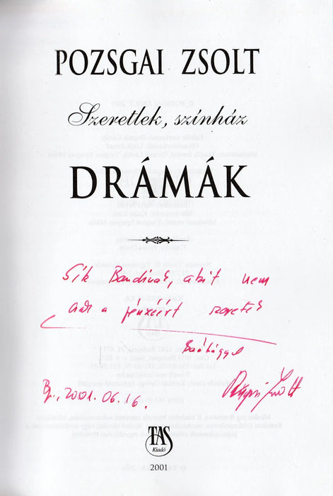 Drámák - Oskola Antikvárium
