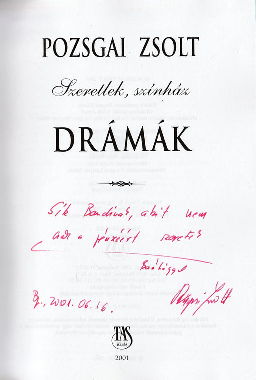 Drámák - Oskola Antikvárium