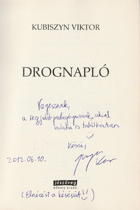 Drognapló - Oskola Antikvárium