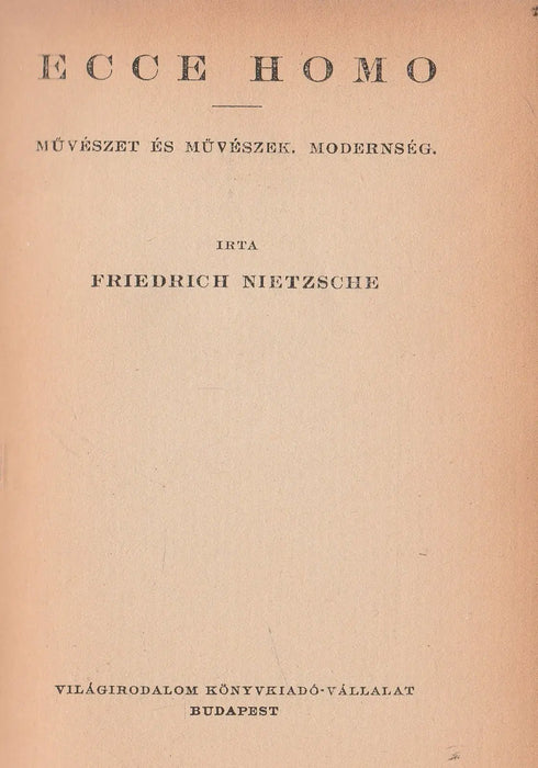 Ecce Homo - Oskola Antikvárium