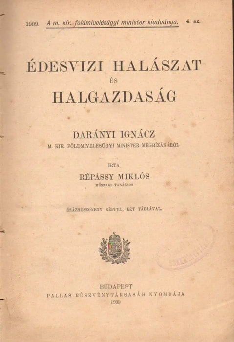Édesvízi halászat és halgazdaság - Oskola Antikvárium