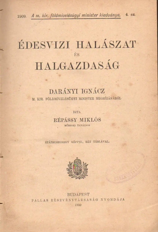 Édesvízi halászat és halgazdaság - Oskola Antikvárium