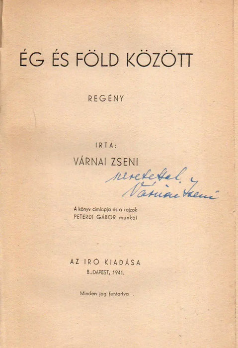 Ég és föld között - Oskola Antikvárium