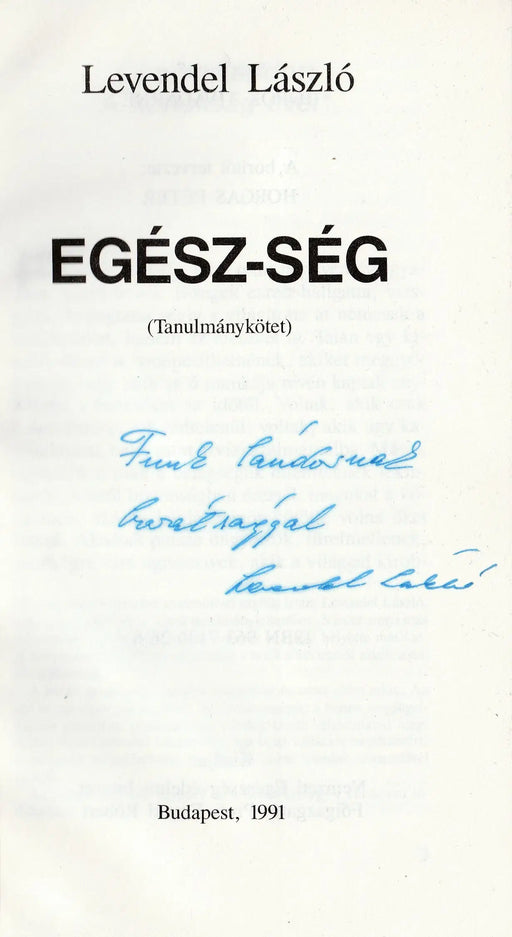 Egész - ség - Oskola Antikvárium