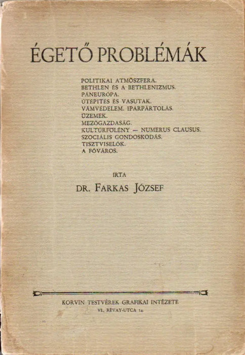 Égető problémák - Oskola Antikvárium