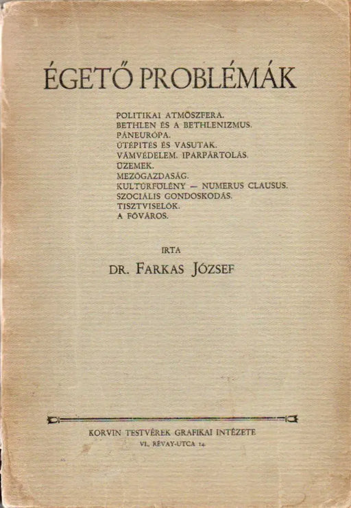 Égető problémák - Oskola Antikvárium