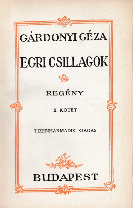 Egri csillagok I - II. - Oskola Antikvárium